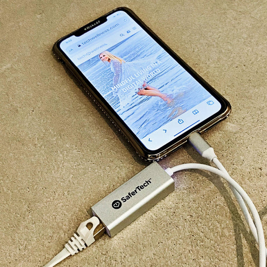 Grounded Lightning Ethernet Adapter